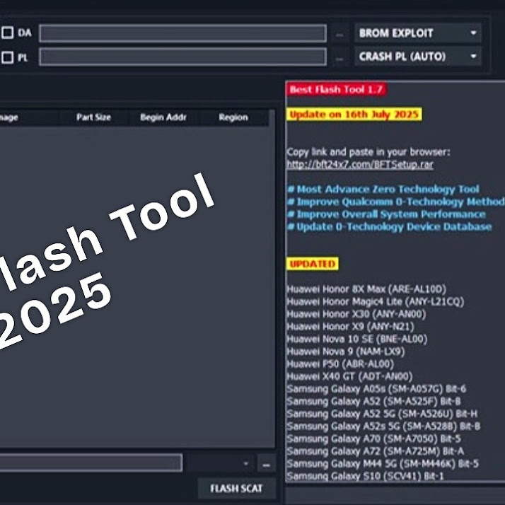 BFT Best Flash Tool by BossV V1.7